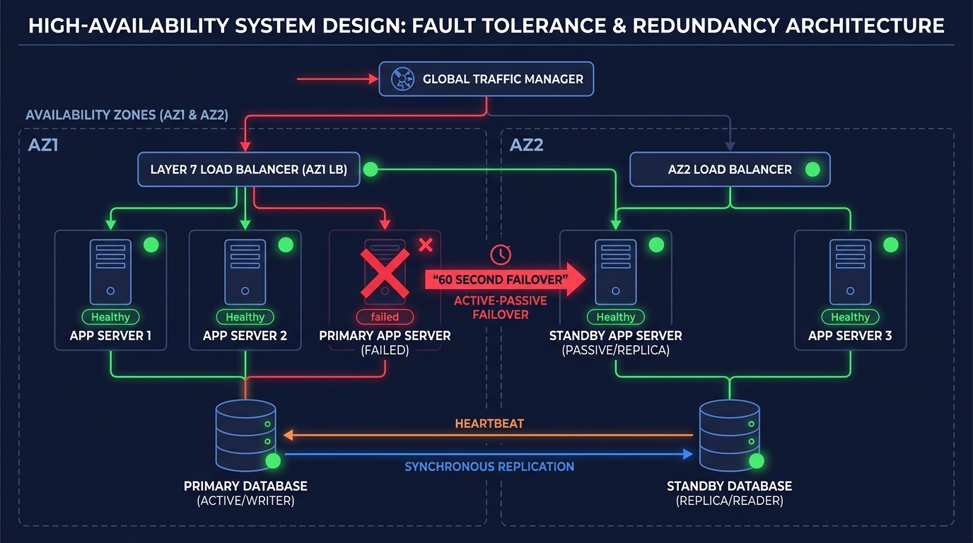 Fault Tolerance and Redundancy — Multi-AZ Active-Passive Failover