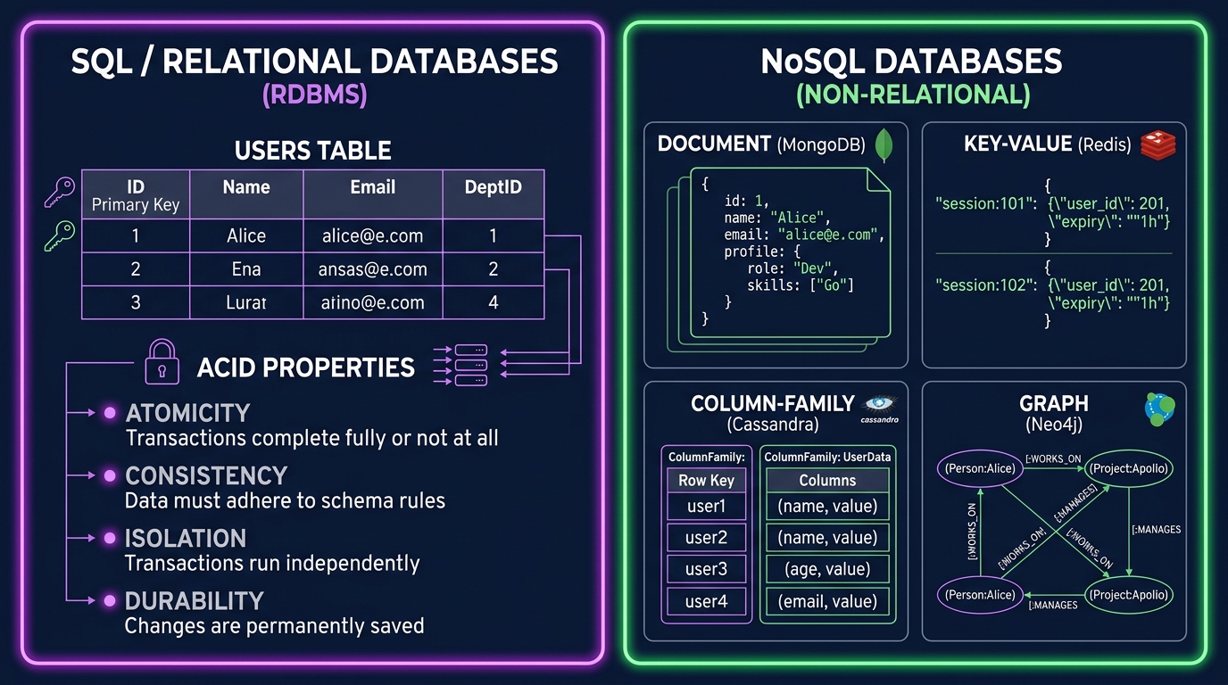 SQL vs NoSQL Database Comparison